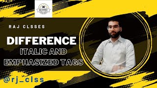 Difference Italic and Emphasized tag in Html #html #frontend