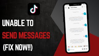 I Can't Send Messages On TikTok (Fixed!)