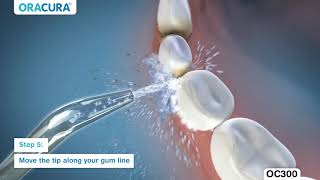 How to use ORACURA Tabletop PLUS Water Flosser OC300