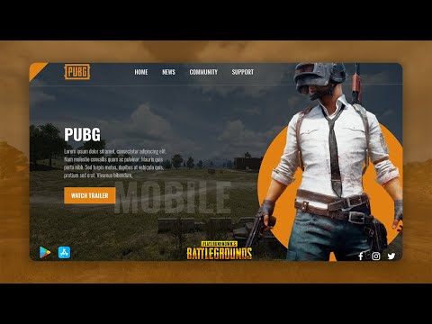Pubg Website UI Designing Tutorial 2020 in Adobe XD for beginners