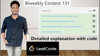Biweekly Contest 131 | Problem C, D | 3160, 3161 | Editorial | Detailed Explanation with Code.