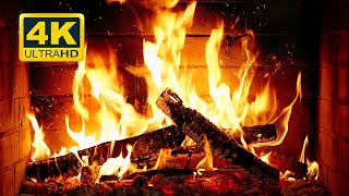 🔥 Cozy Fireplace 4K (12 HOURS). Fireplace with Crackling Fire Sounds. Crackling Fireplace 4K
