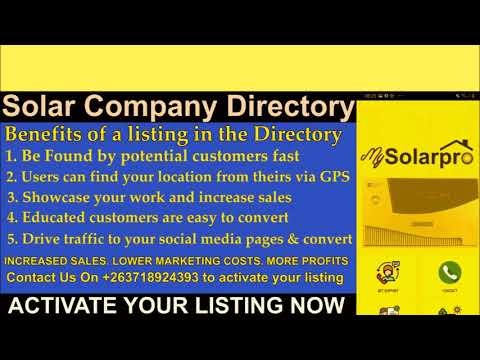 Solar Directory Zimbabwe