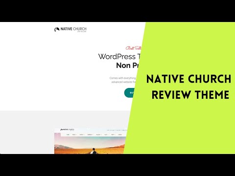 🥇 NATIVE CHURCH THEME REVIEW | WORDPRESS THEME