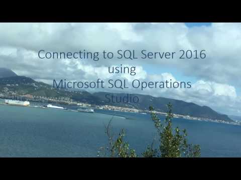 How easy is to connect to SQL Server 2016 using Microsoft SQLOPS?