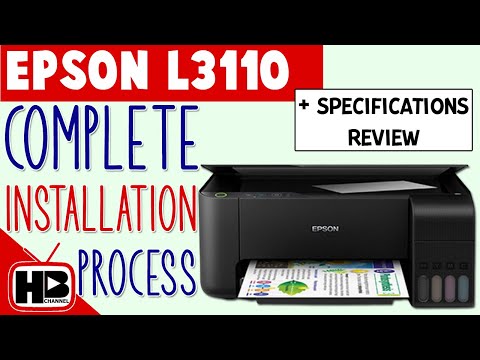 EPSON L3110 Specification and Complete Installation Process