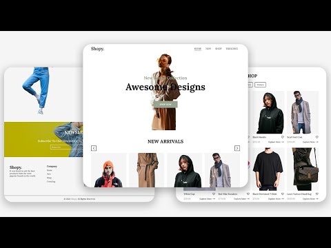 Responsive Clothing Website using HTML, CSS & JavaScript