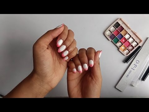 White Nail art 🩷️1/10🩷️......#nailart #naildeas #nails #nailtutorial .