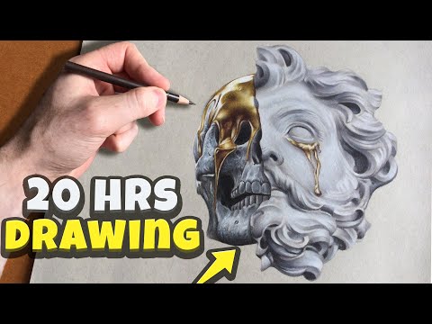 Creating a super aesthetic drawing | TIMELAPSE