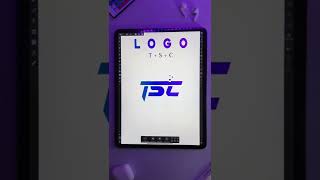 TSC Lettermark Logo Design Concept 🔥 design By iPad Pro M1 | Affinity designer #shorts #logo