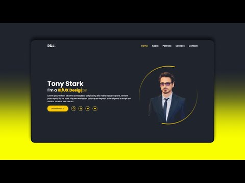 Create a Professional Portfolio Website Using Only HTML & CSS | Step-by-Step Tutorial