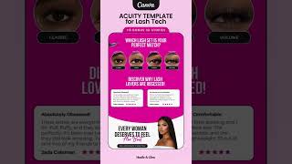 Acuity Scheduling Website for Lash Tech  #acuityscheduling #template #lashtech