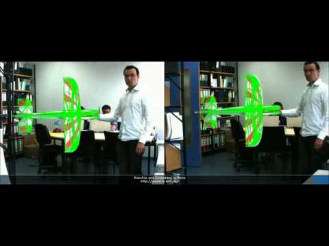 Model plane tracking using contours and stereo camera setup