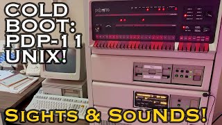 UNIX Cold Boot: Sights and Sounds of a PDP-11/83 from 1983 Booting!