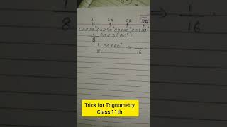 #Shorts #Trignometricfunctions #Youtubeshorts #Cos20°cos40°cos60°cos80° #Class11thmath #Class11th