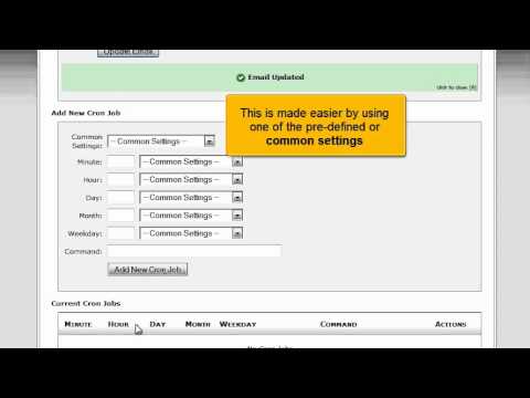 How to setup a cron job in cpanel