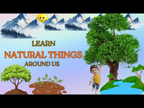 Natural things names for kids | Learn natural things around us | kids learning world 