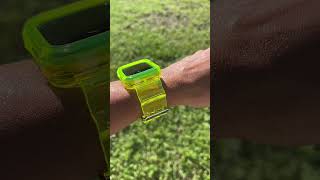 Trendy Transparent Neon Green Smartwatch Band#smartwatch #techstyle #neongreen