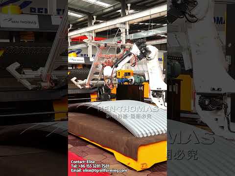 Grain bin corrugated plate equipment / Silo corrugated sheet roll former machine #grainbin