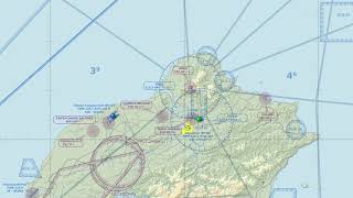 Taiwan RCTP/TPE Approach ATC 桃園機場塔台進場通話航機白噪音 60 分鐘