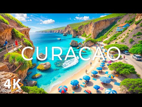 CURACAO 4K UHD - Caribbean Paradise with Colorful Charm with Calm Music - 4K Video Ultra HD