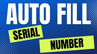 🔢😍🧐 Auto Generate Serial Number | Excel Tips & Tricks | #Excel | #Shorts |