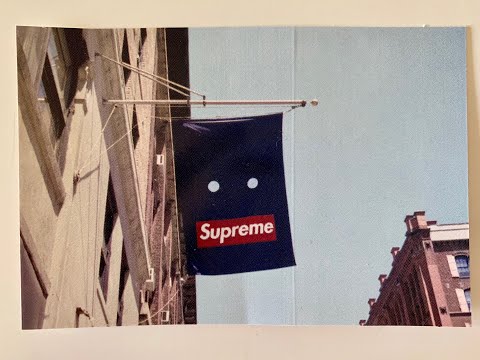 Supreme Grey Banner Tee