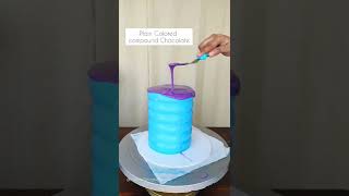 Shell drip on whipped cream cake #cakedecorating #cake #cakevideo #cakes #decorations #shorts#ideas