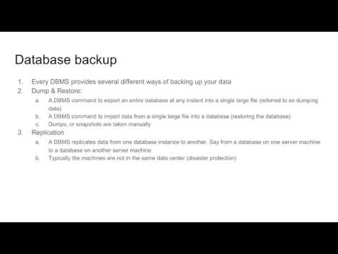Module 10׃ Database security, backup & recovery