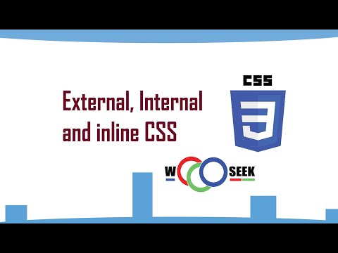 External stylesheet, Internal and inline CSS | CSS in Hindi