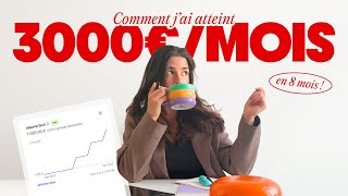 Comment j’ai atteint 3000€/mois en graphiste freelance (sans faire de missions one-shot)