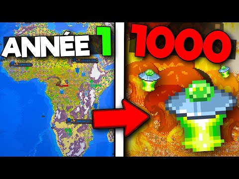 I let humanity evolve for 1000 years on WorldBox before the ALIEN INVASION...