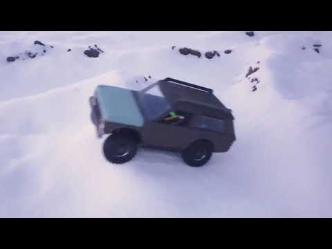 WLtoys 10428A Wild Truck Warrior remodeling into Range Rover classic. Второй тест на улице.