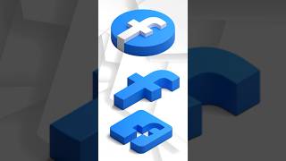 TRENDING FACEBOOK LOGO FOR INSTAGRAM || 3D FACEBOOK LOGO