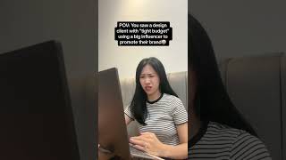 When designers meet low-budget clients 🤡 #freelancedesign #freelancedesigner #graphicdesign