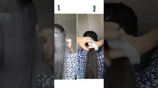 Hairstyle with scrunchie 🎀 ✨️ @ashudihairstyle #scrunchiestyle #shortsvideo #hairstyle #youtube