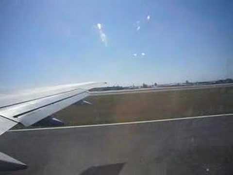 AA 757 take off from Las Americas Int