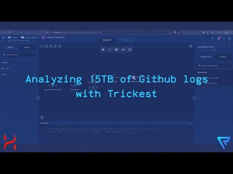 Analyzing 15TB of Github logs with Trickest