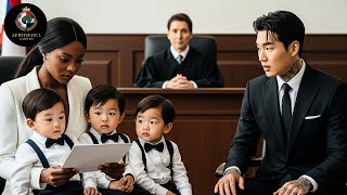 The Korean mafia boss waited in office divorce — until his ex-girlfriend arrived with triplets.