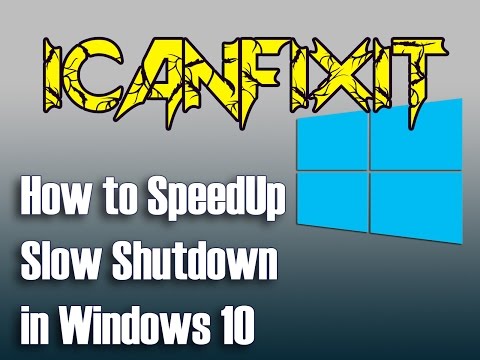 How to Speed up a slow Shutdown in Windows 10