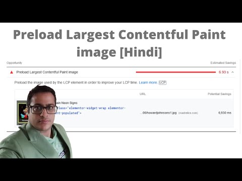 How to Solve Preload Largest Contentful Paint image [Hindi] pagespeed Speed Guide