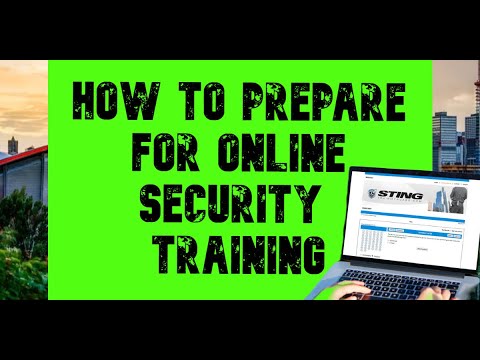 How to Prepare for Online Security  Training