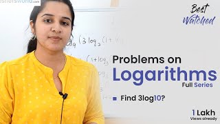 Aptitude Made Easy – Problems on Logarithms Full series, Learn maths #withme #StayHome