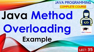 L35: Java Method Overloading | Example | Java Tutorial | Java Programming Lectures in Hindi