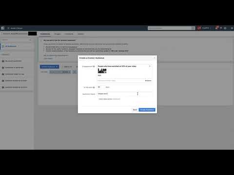 How to create a Facebook audience based on video views