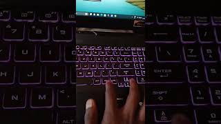 Asus Tuf A15 Keyword Light Not Working || Turn on your backlight Keyword