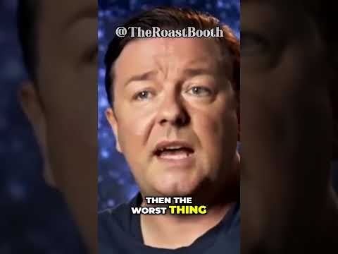 Ricky Gervais Jokes About War & Obesity – He Went There 😂#shorts #rickygervais #savagecomedy