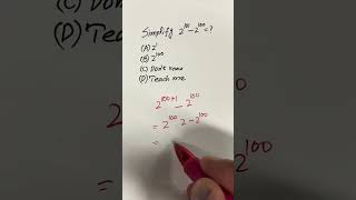 Exponent Math Simplification 😍 #simplify #simplification #howtosolve #exponenttricks #mathscholar23