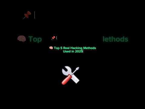 Top 5 Hacking Attacks in 2025 🔓 | Every Beginner Should Know This!