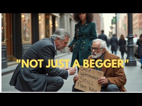 Billionaire Mocks Homeless Man—Until He Sees What’s in His Daughter’s Hand
